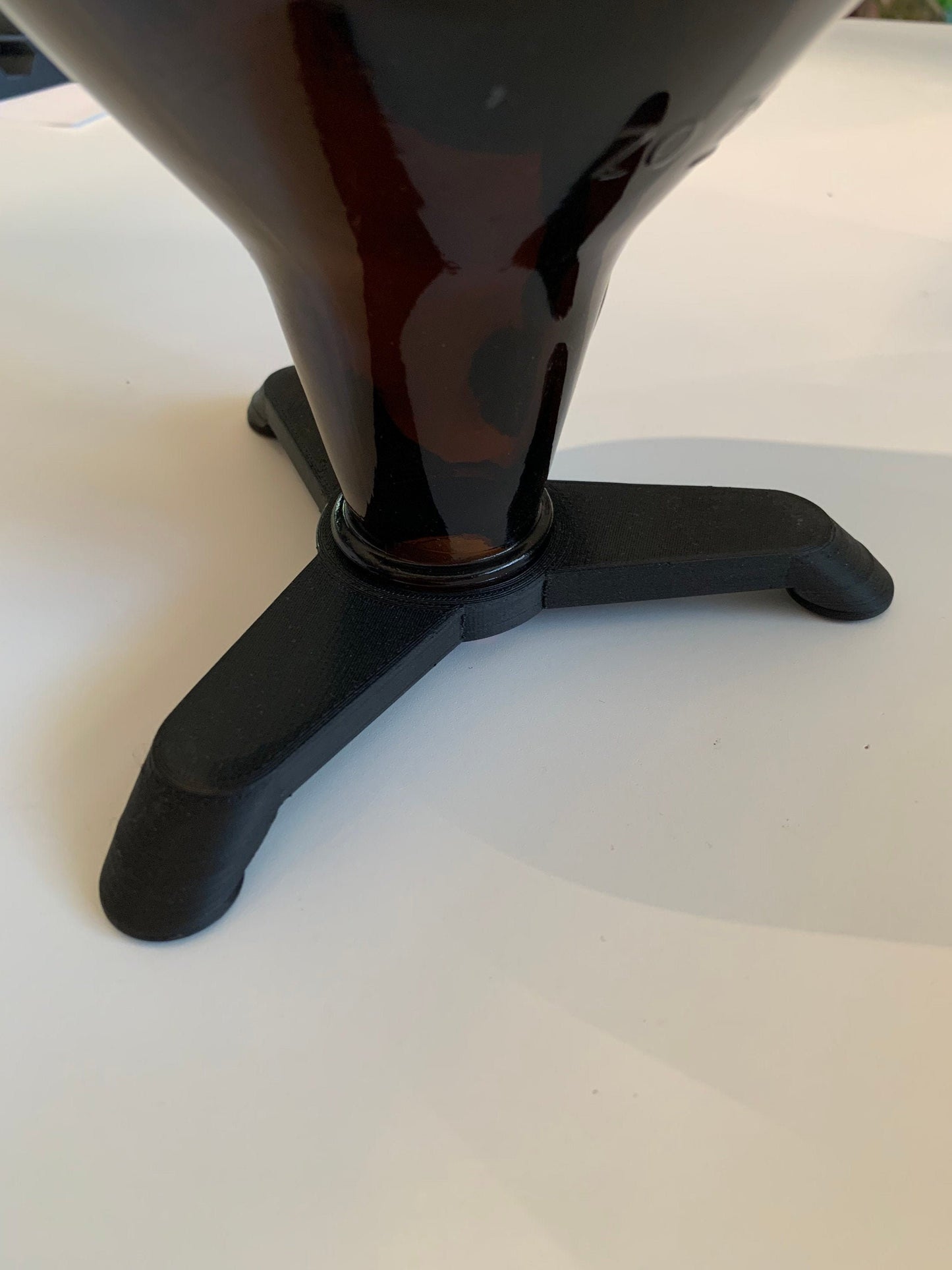 64 oz Beer Growler Drying Stand holding an upside-down growler